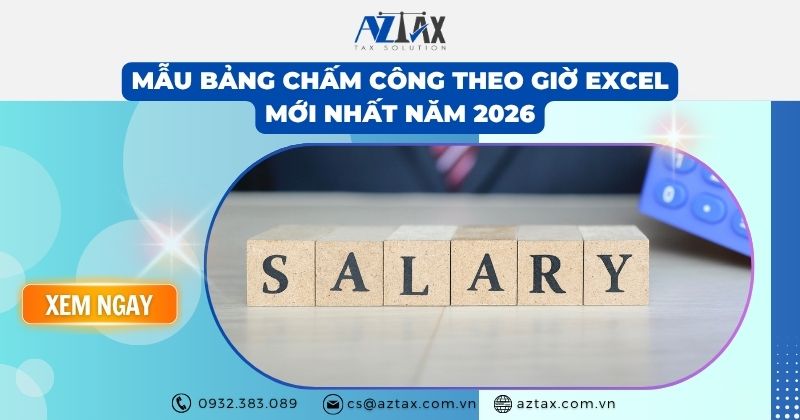 Mẫu bảng chấm công theo giờ Excel mới nhất năm 2026