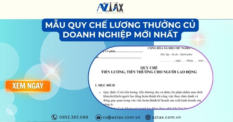 Mẫu quy chế lương thưởng củ doanh nghiệp mới nhất