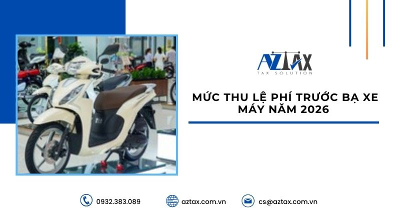 Mức thu lệ phí trước bạ xe máy năm 2026