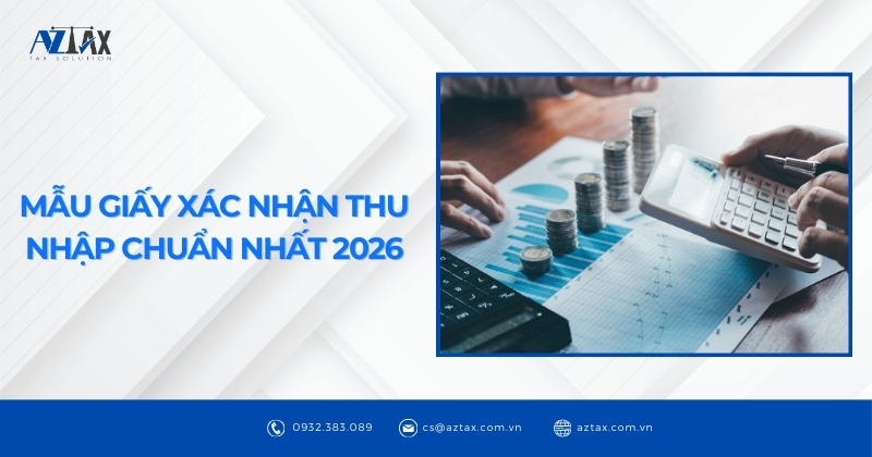 Mẫu giấy xác nhận thu nhập chuẩn nhất 2026