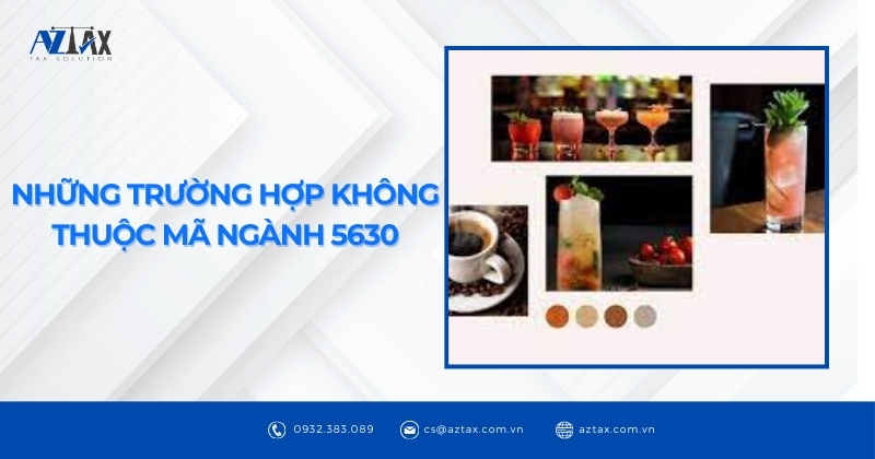 Những trường hợp không thuộc mã ngành 5630