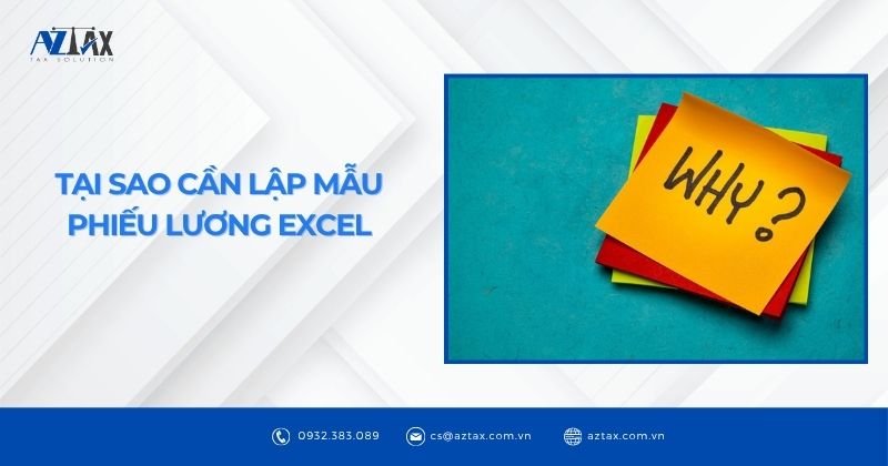 Tại sao cần lập mẫu phiếu lương Excel