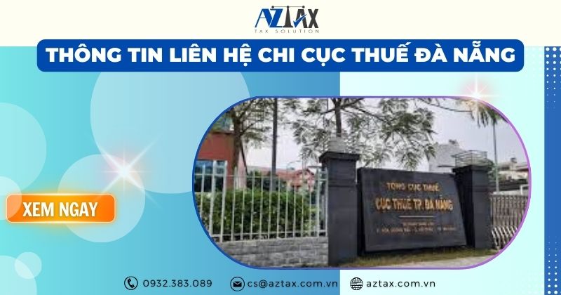 Thông tin liên hệ Chi cục Thuế Đà Nẵng