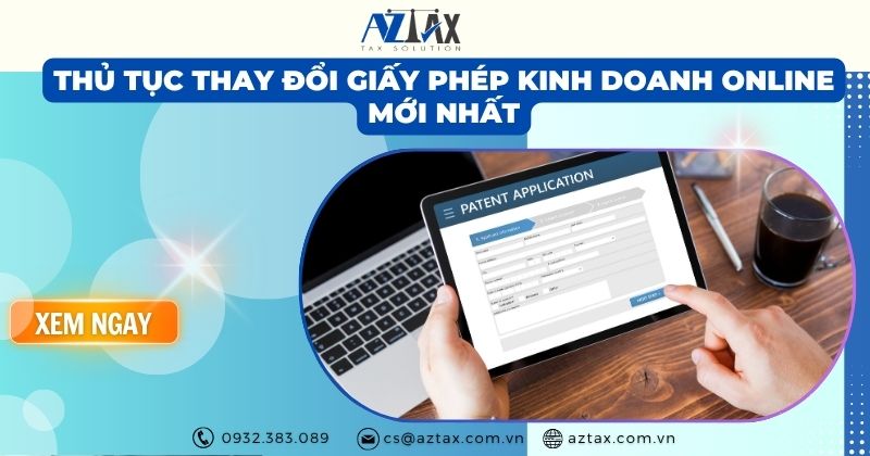Thủ tục thay đổi giấy phép kinh doanh online mới nhất