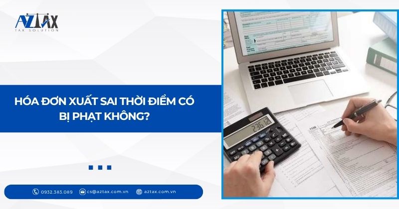 Hóa đơn xuất sai thời điểm có bị phạt không?