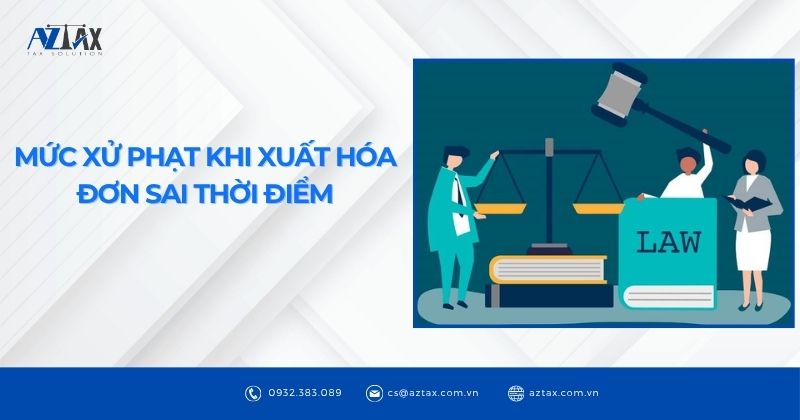 Mức xử phạt khi xuất hóa đơn sai thời điểm