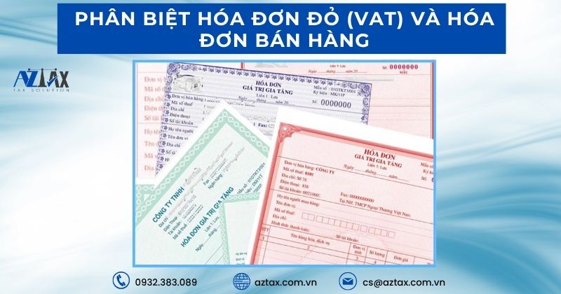 Phân biệt hóa đơn đỏ (VAT) và hóa đơn bán hàng