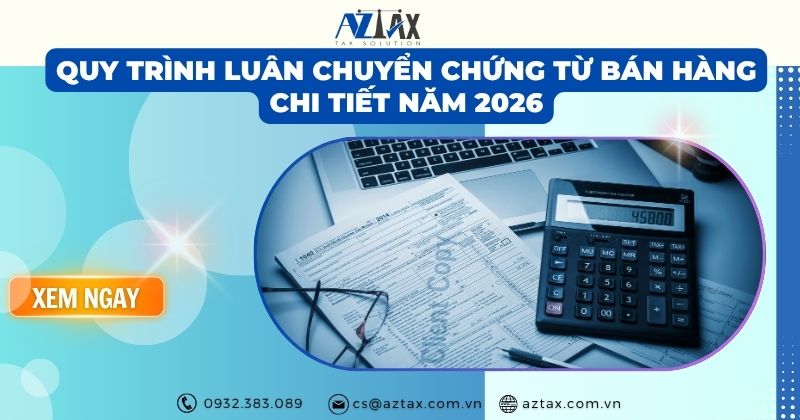 Quy trình luân chuyển chứng từ bán hàng chi tiết năm 2026