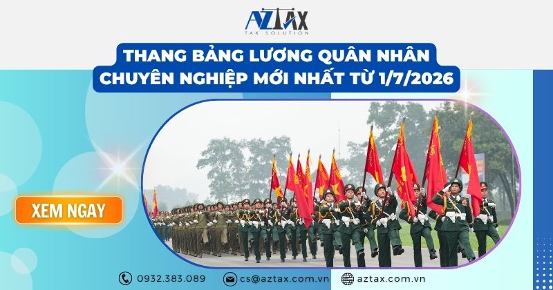Thang bảng lương quân nhân chuyên nghiệp mới nhất từ 172026