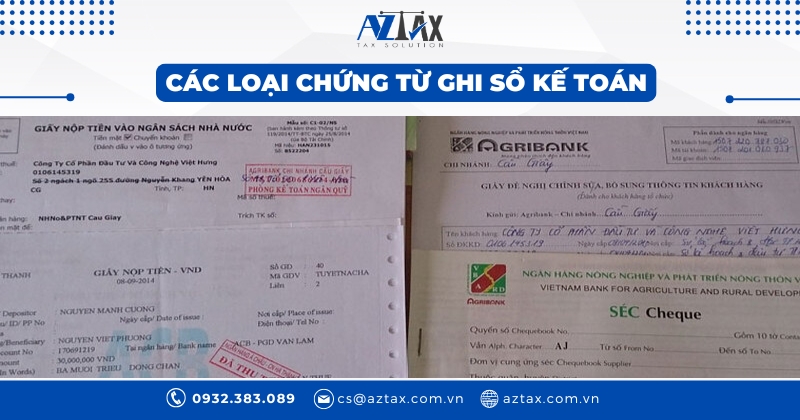 Các loại chứng từ ghi sổ kế toán
