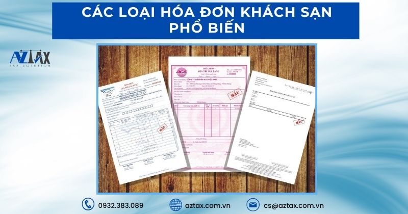 Các loại hóa đơn khách sạn phổ biến