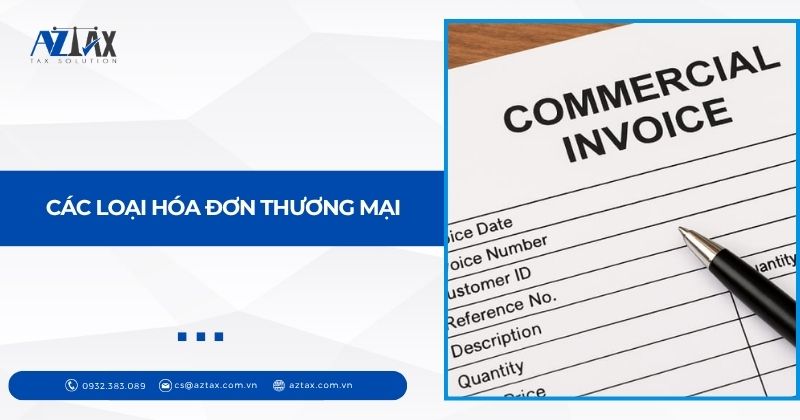 Các loại hóa đơn thương mại