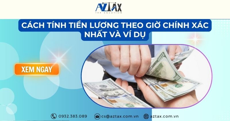 Cách tính tiền lương theo giờ chính xác nhất và ví dụ