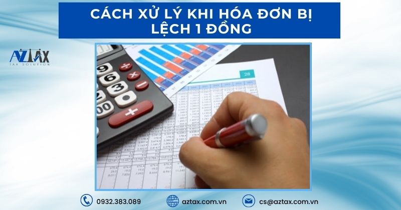 Cách xử lý khi hóa đơn bị lệch 1 đồng