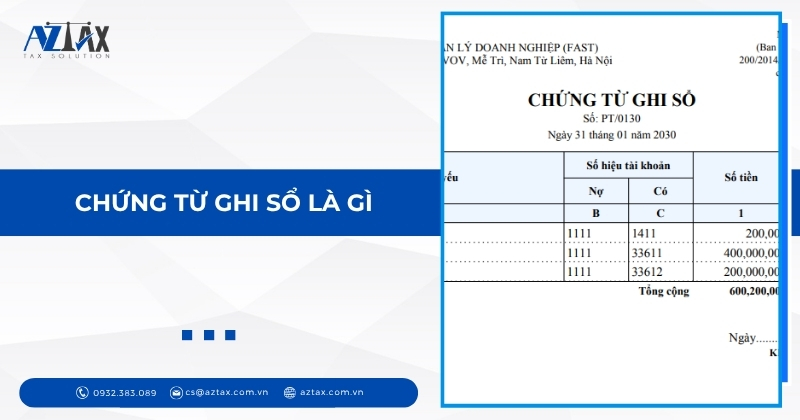 Chứng từ ghi sổ là gì?