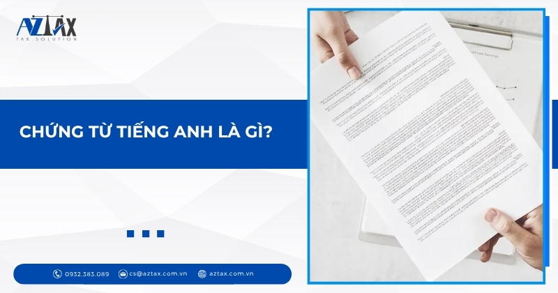 Chứng từ tiếng anh là gì?
