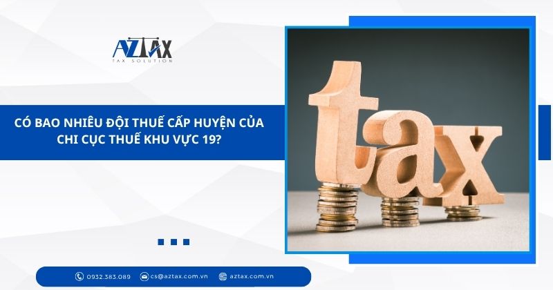 Có bao nhiêu đội thuế cấp huyện của Chi cục Thuế khu vực 19?