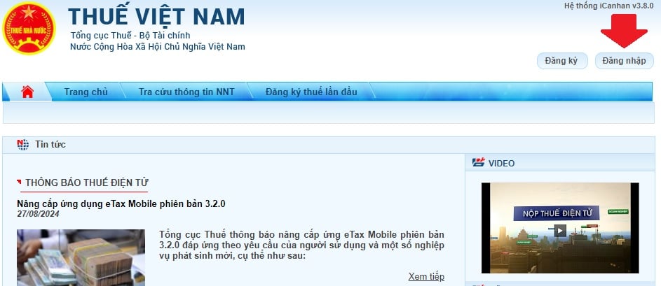 Đăng nhập tài khoản