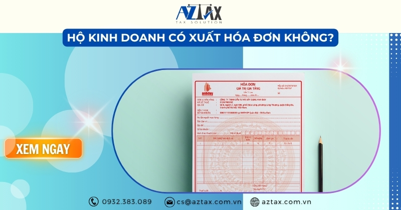 Hộ kinh doanh có xuất hóa đơn không?