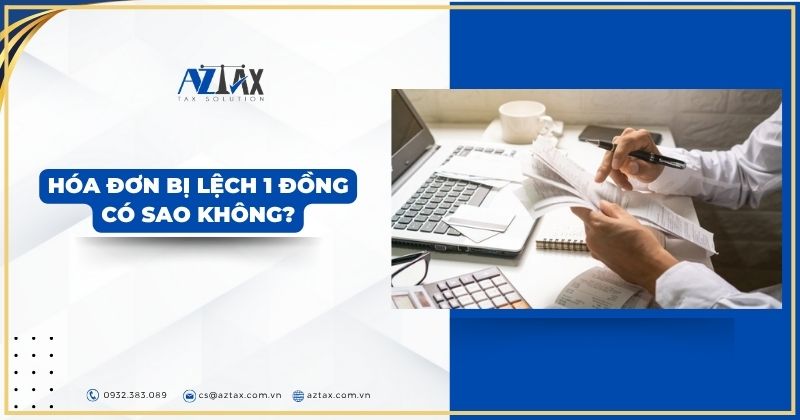 Hóa đơn bị lệch 1 đồng có sao không?