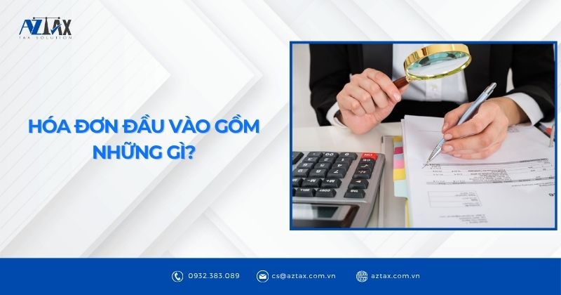 Hóa đơn đầu vào gồm những gì?