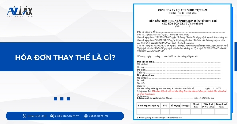 Hóa đơn thay thế là gì?