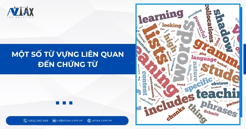 Một số từ vựng liên quan đến chứng từ