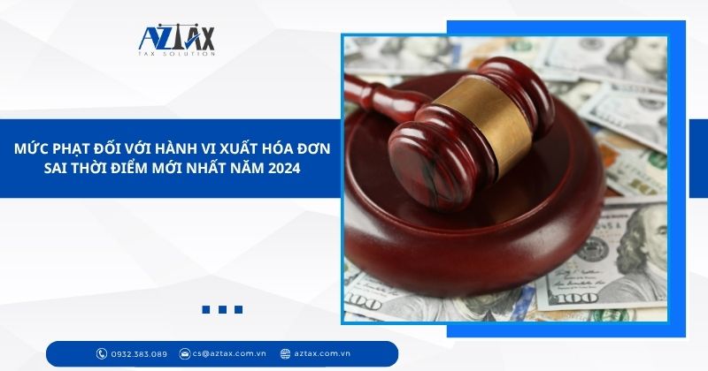 Mức phạt đối với hành vi xuất hóa đơn sai thời điểm mới nhất năm 2024