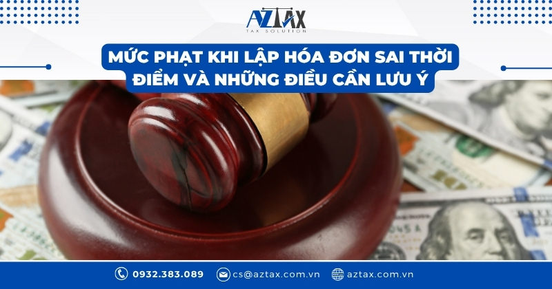 Mức phạt khi lập hóa đơn sai thời điểm và những điều cần lưu ý