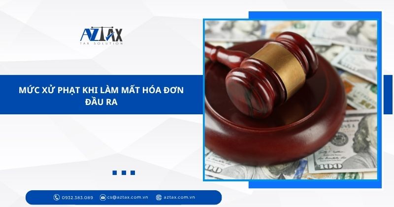 Mức xử phạt khi làm mất hóa đơn đầu ra