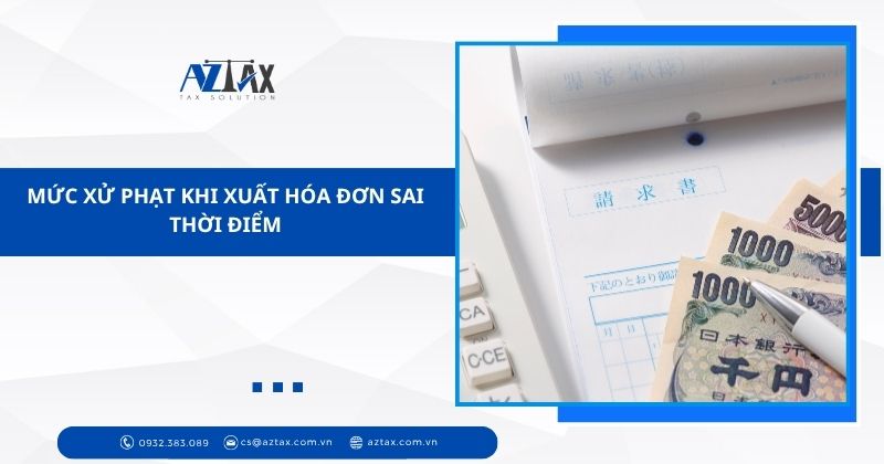 Mức xử phạt khi xuất hóa đơn sai thời điểm
