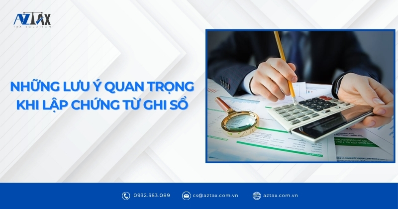 Những lưu ý quan trọng khi lập chứng từ ghi sổ