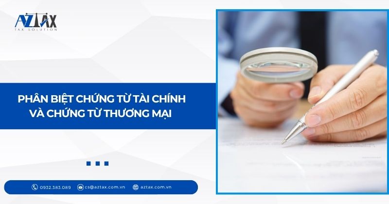 Phân biệt chứng từ tài chính và chứng từ thương mại 