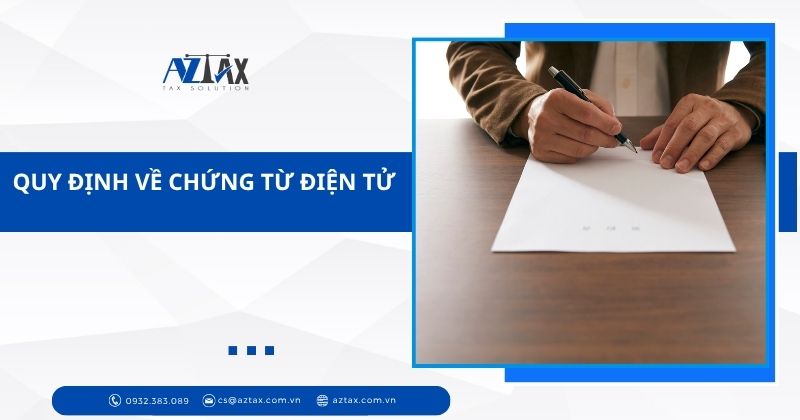 Quy định về chứng từ điện tử