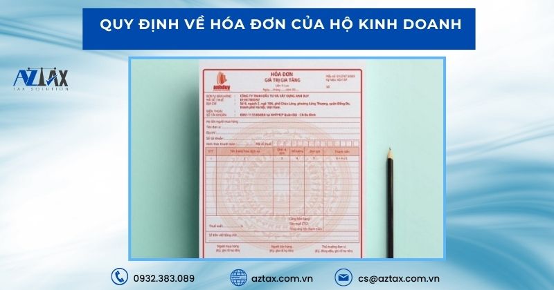 Quy định về hóa đơn của hộ kinh doanh