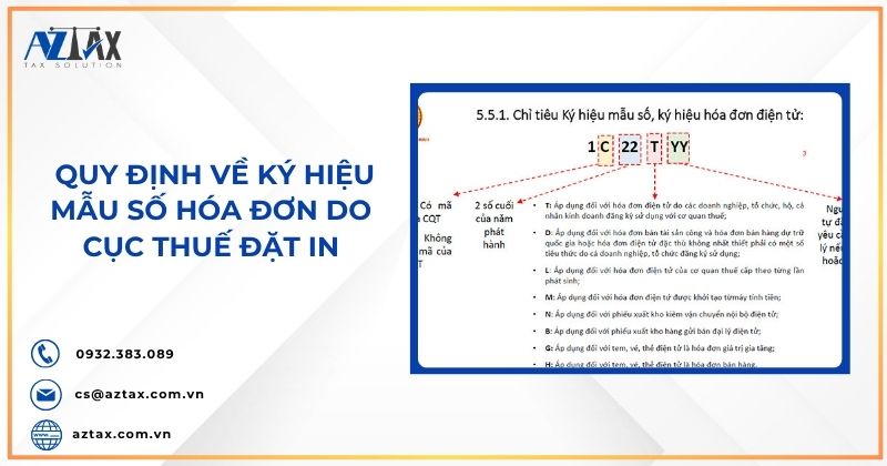 Quy định về ký hiệu mẫu số hóa đơn do cục Thuế đặt in