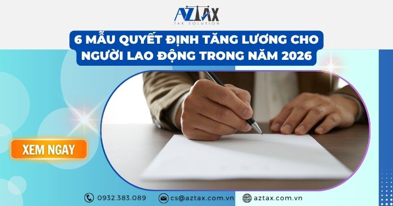 6 Mẫu quyết định tăng lương cho người lao động trong năm 2026