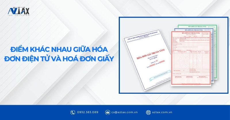 Phân biệt giữa hóa đơn điện tử và hoá đơn giấy
