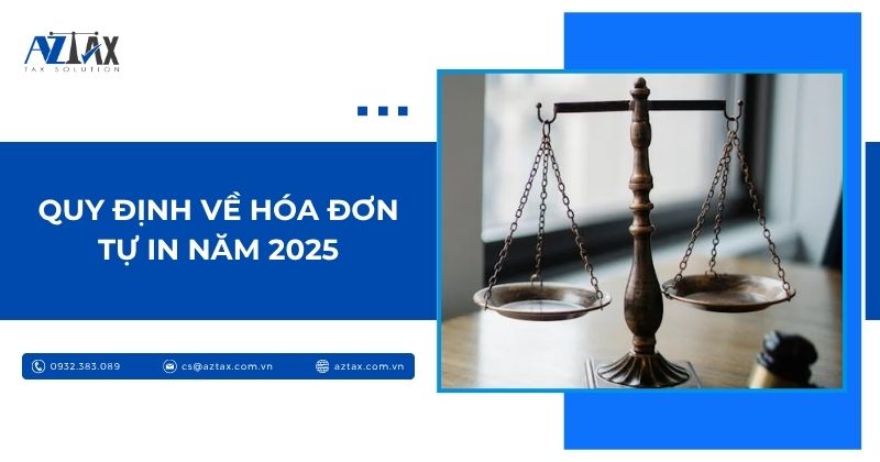 Quy định về hóa đơn tự in năm 2025