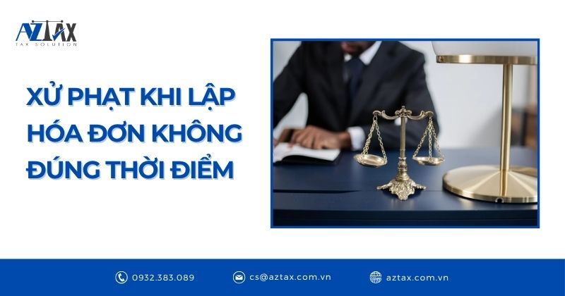 Xử phạt khi lập hóa đơn không đúng thời điểm
