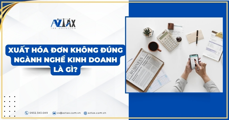 Xuất hóa đơn không đúng ngành nghề kinh doanh là gì?