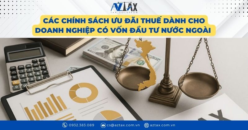 Các chính sách ưu đãi thuế dành cho doanh nghiệp có vốn đầu tư nước ngoài