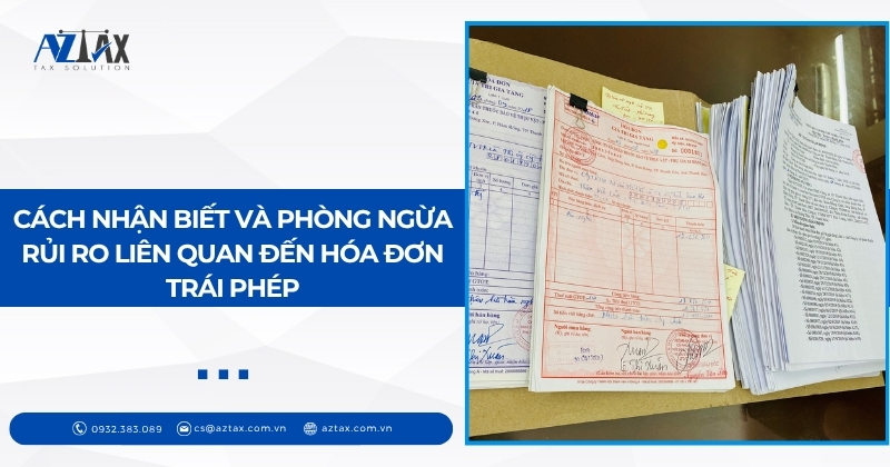Cách nhận biết và phòng ngừa rủi ro liên quan đến hóa đơn trái phép