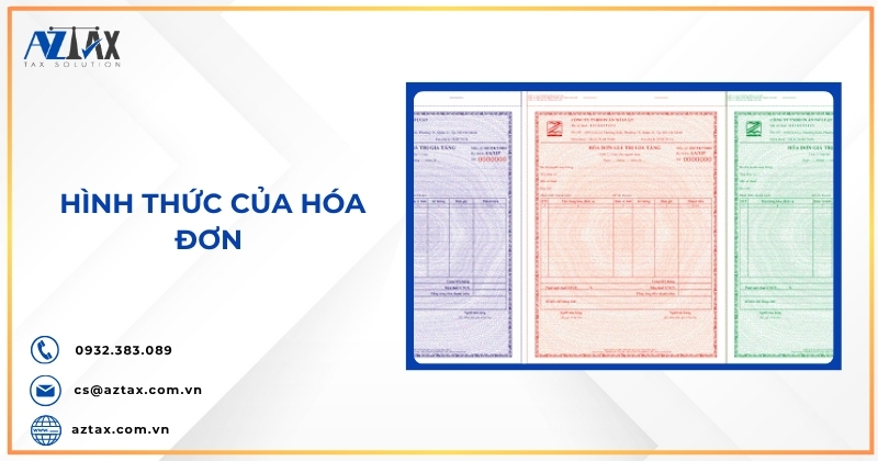 Hình thức của hóa đơn