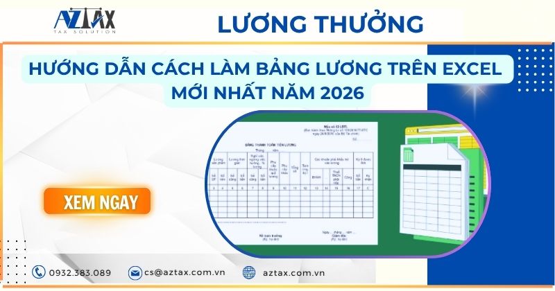 Hướng dẫn cách làm bảng lương trên Excel mới nhất năm 2026