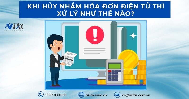 Khi hủy nhầm hóa đơn điện tử thì xử lý như thế nào?