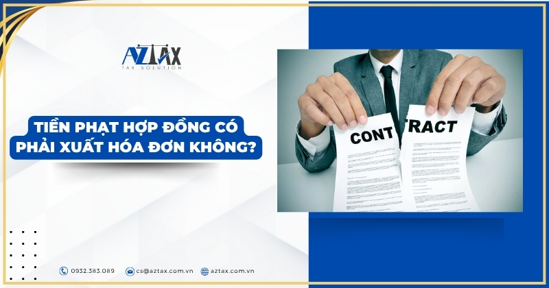 Tiền phạt hợp đồng có phải xuất hóa đơn không?