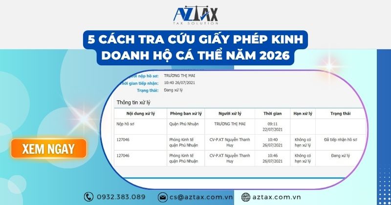 5 cách tra cứu giấy phép kinh doanh hộ cá thể năm 2026