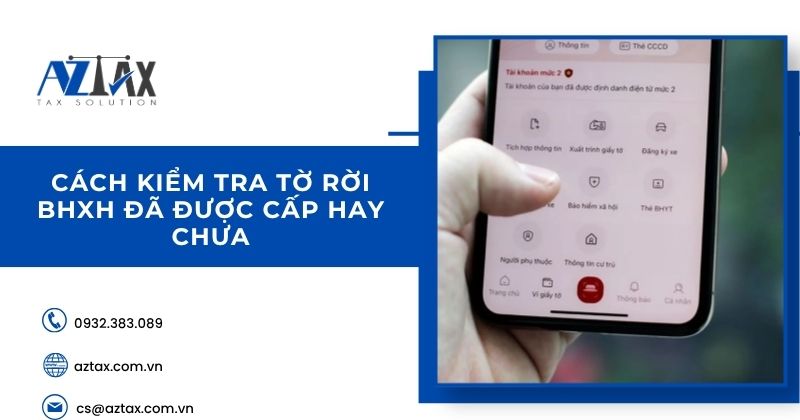 Cách kiểm tra tờ rời BHXH đã được cấp hay chưa