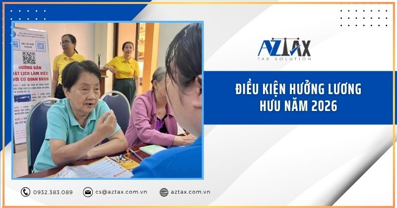 Điều kiện hưởng lương hưu năm 2026